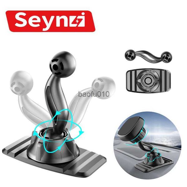 Suporte de telefone para carro SeynLi clipe de saída de ar universal 17 mm cabeça esférica 360 painel de carro giratório suporte de suporte para celular acessórios L230619