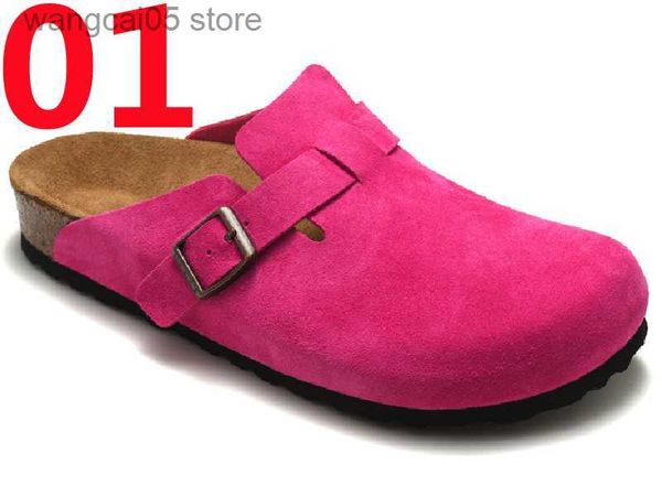 Slippers Новый дизайнер Boston Summer Cork Flat Fashion Designs кожа любимые пляжные сандалии повседневная обувь для женщин.