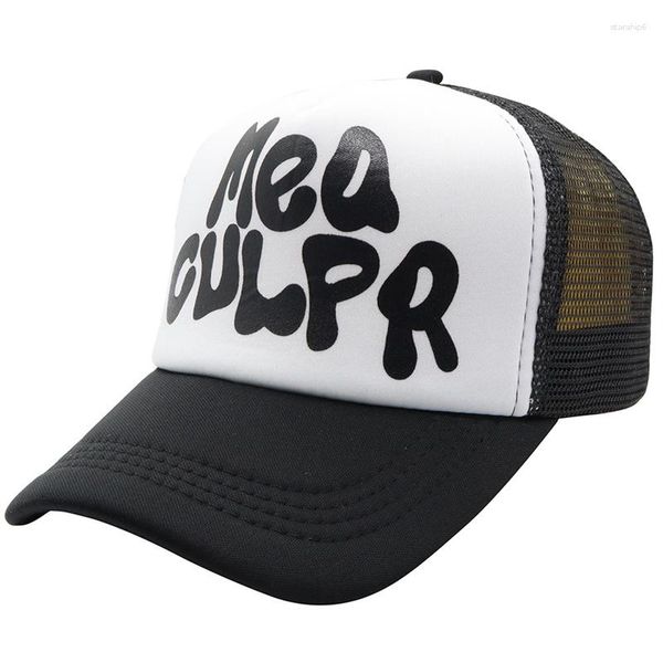 Bonés de bola boné de malha de malha masculino tendência ajustável chapéu de hip hop beisebol respirável design de caminhoneiros chapéus femininos patchwork snapback