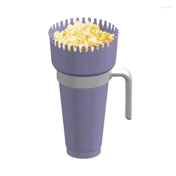 Pratos Snack Cup Drink Palha Tigela Reutilizáveis Recipientes à Prova de Calor Para Home Theater Park Movie Center Viajar