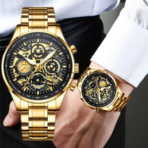 Orologi da polso NIBOSI Uomo es Top Brand Luxury Scheletro Uomo Formale Business Cronografo Polso Uomo Impermeabile Relogio Masculino 0703