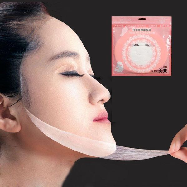 Bellezza Full Face Maschera di seta naturale Carta invisibile usa e getta Maschere per il viso Maschera per il viso Maschere per il viso Spedizione gratuita ZA2163 Rmner