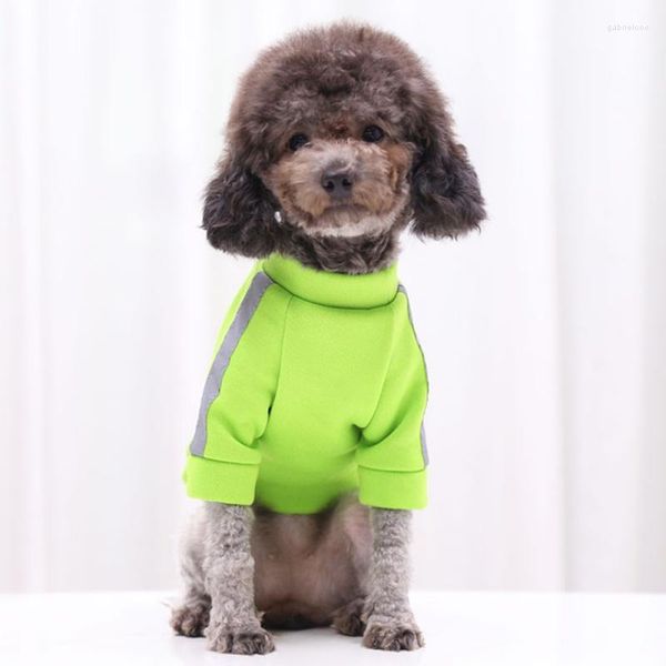 Abbigliamento per cani Animali domestici Autum Inverno Confortevole Fluorescenza a 2 gambe Vestiti caldi Cucciolo York Abiti riflettenti Abbigliamento Costume