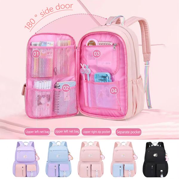 Mochilas Escolares Geladeira Mochila Mochila Super Leve Proteção da Coluna Para Alunos da Escola Primária Grau 1 ao Grau 6 Meninas Crianças 230703