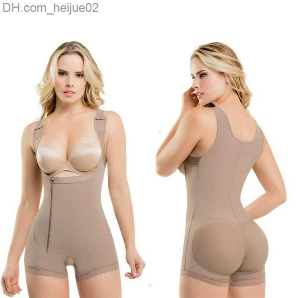 Taillen-Bauch-Shaper 6XL Plus Size Latex Damen-Körperformer Post-Liposuktion-Gürtelclip und Reißverschluss-Bodysuit-Weste Taillenformer-Shapewear High Z230705