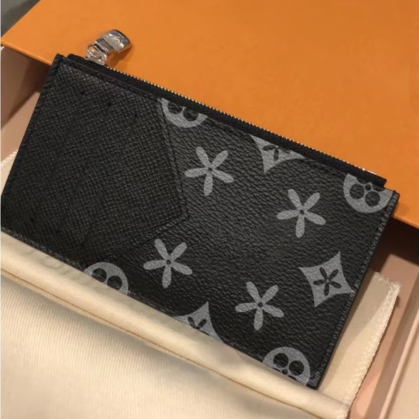 2023 Nuovo stile M30271 moda donna portamonete pelle bovina titolari di carte COIN biglietto da visita di design mini portafoglio uomo borsa fiore marrone borsa portafogli chiave slot per carte di credito