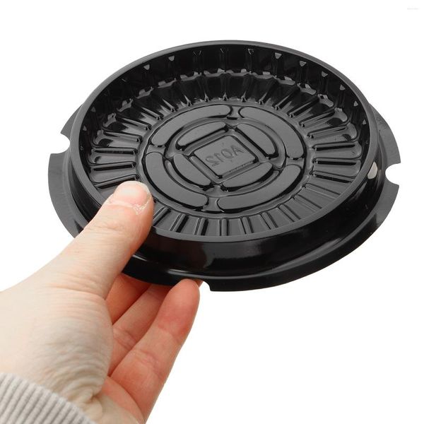 Set di stoviglie 50 pezzi Scatola per torta Contenitore trasparente Contenitore in plastica Coperchio Contenitori Coperchi per torta Bicchiere di carta trasparente