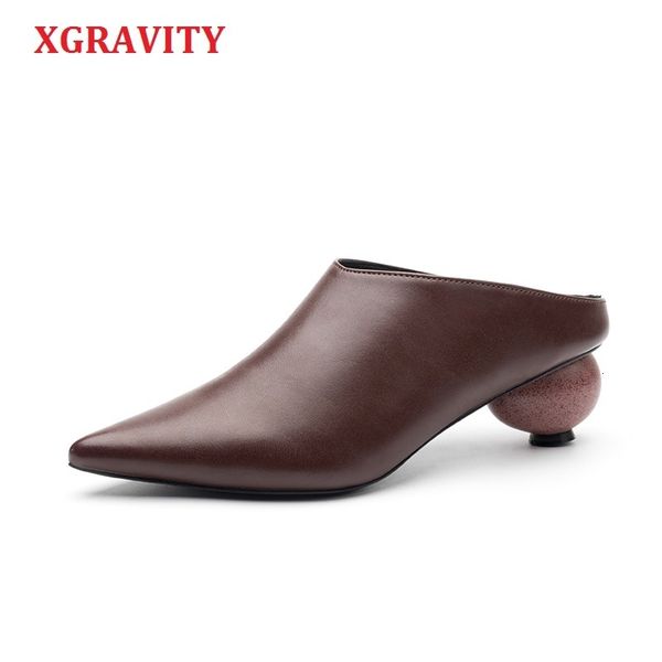 Pebble xgravity s tacco da palla da donna sandali di moda vera pelle elegante comoda signore scarpe da donna femmina una scarpa da donna sandalo fahion