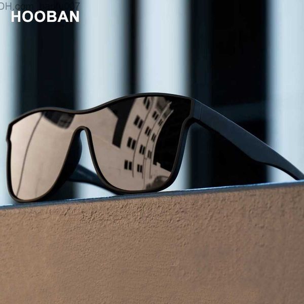 Солнцезащитные очки солнцезащитные очки Hooban Square Polarized Sunglasses Мужчины Женские модные квадратные мужские солнцезащитные очки дизайн бренд.