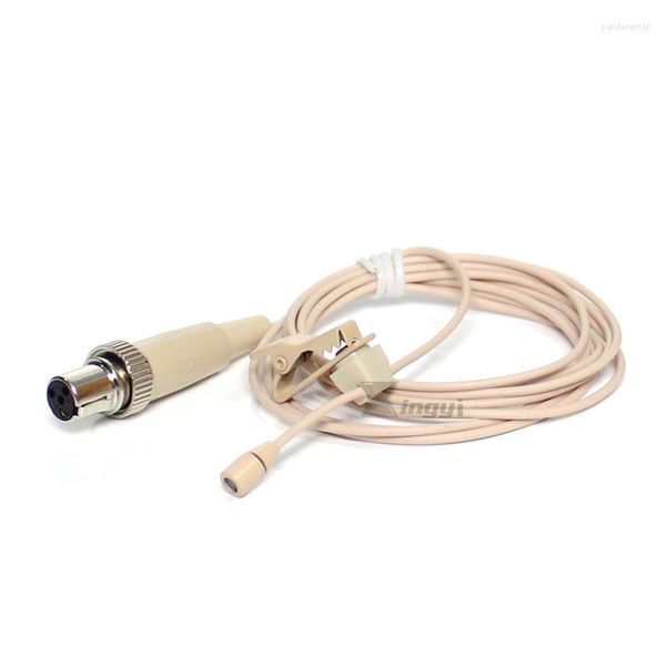 Microfones clipe de gravata microfone de lapela XLR 4 pinos TA4F colar microfone para sistema de lapela sem fio MIPRO ACT 228 100a 200 618 628 300B 718 80T 8Ta