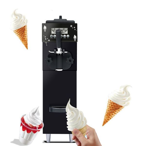 LINBOSS Comercial Soft Serve Ice Cream Maker Machine 3 Flavors For Cold Drink Shops Restaurants Desktop Yogurt Ice Cream Machine Vending Machine