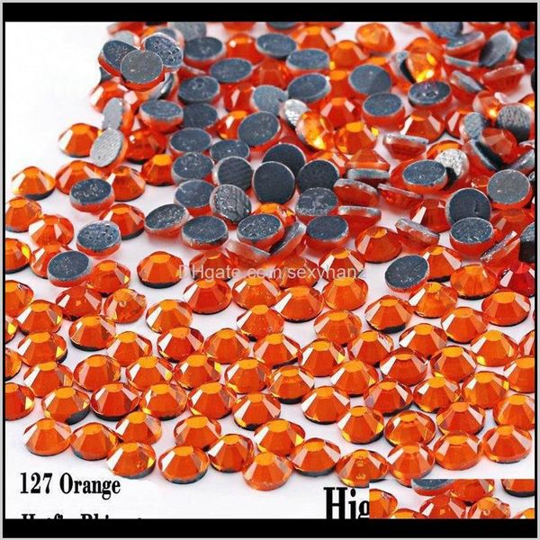 Nähen Kurzwaren Werkzeuge Bekleidung Kleine Tasche Fix Rhinestones Flatback Eisen Auf Fix Strasssteine Orange Für Ss6 Ss10 Ss294a