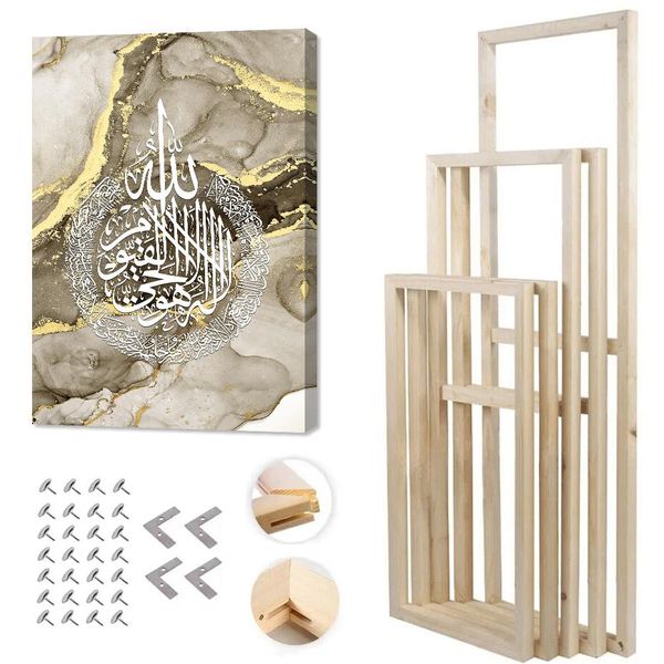 Nummer Holz DIY Bilderrahmen Leinwand Strettern Stangen Kit für Diamantölmalerei Poster Wandkunst Große Rahmen Wohnzimmer Wohnzimmerdekoration