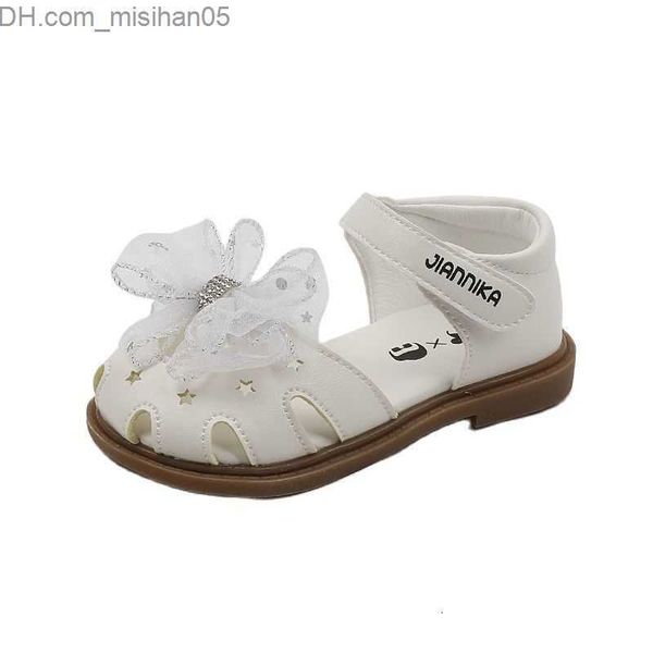 Sneakers Sneakers Summer Girls Sandali Fashion Bowknot Princess Shoes Baby Girl Flat Heel Size 22 31 Z230704