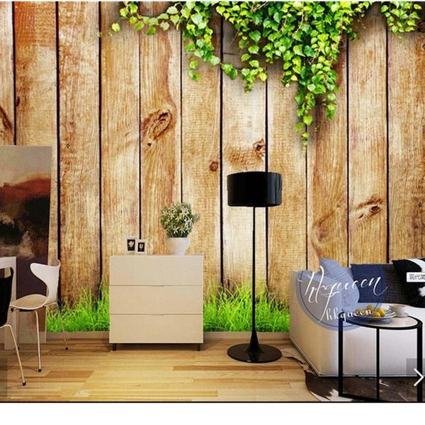 Sfondi texture personalizzate da parete in legno dipinto da parete decorativo per soggiorno per soggiorno.