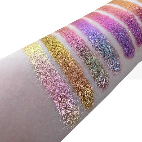 Sombra para os olhos em massa Duochrome efeito camaleão Sombra de pigmento solto em pó cosmético 1 gpcs 9 cores conjunto 230703