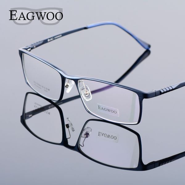 Солнцезащитные очки рамы eagwoo алюминиевые мужчины широкие очки рецепта