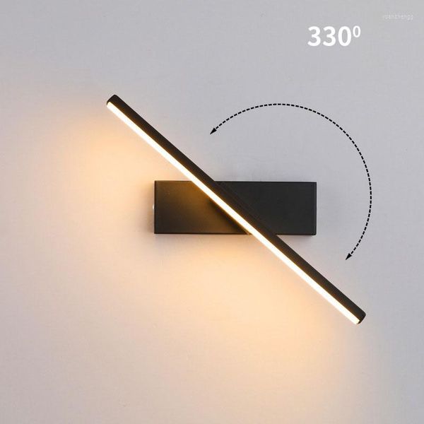 Lampade da parete Lampada moderna minimalista Nordic Led Line Lights Home Decor Camera da letto Comodino Bagno Specchio Lampade Sconce