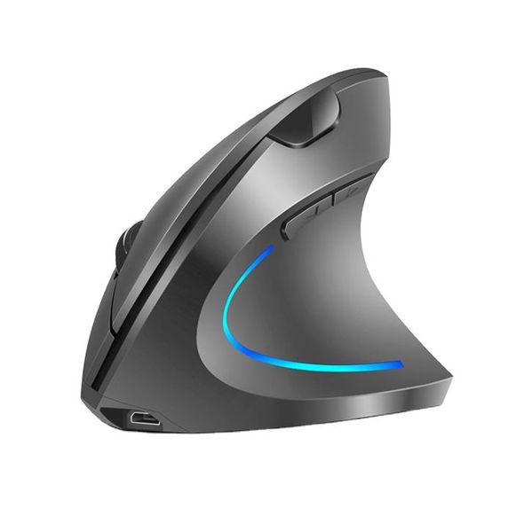 Mouse wireless H1 2.4G Mouse verticale ricaricabile silenzioso ottico che addio alla mano del mouse