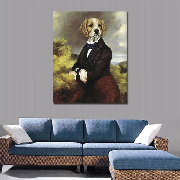 Ritratto di cane Dipinti ad olio Le Repos Canvas Art Dipinto a mano di alta qualità per la decorazione della parete della nuova casa