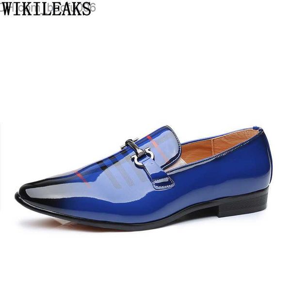 Scarpe eleganti Scarpe eleganti Pelle verniciata per uomo Mocassini Oxd Office Formal Slip on Business Suit Wedding Z230705