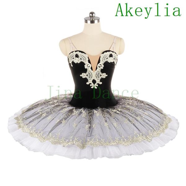 Traje de balé adulto feminino tutu cisne preto branco feminino traje de balé adulto infantil pena meninas tutu de balé adulto kids234j