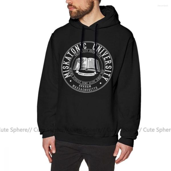 Herren Hoodies Arkham Horror Hoodie Miskatonic University Book Club Langer Pullover XXXL Männlich Winter Baumwolle