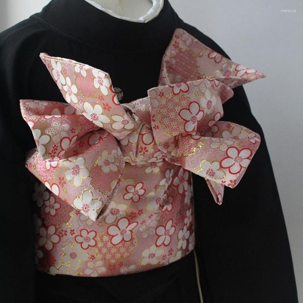 Ремни Оби для женщин Японский традиционный кимоно -лук -платье платье