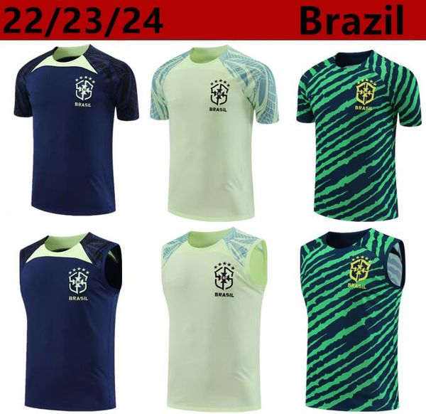 22/23/24 Brasilianisches Kurzarm-Sporttrikot 2023 G.JESUS COUTINHO Brasilianisches ärmelloses Weste-Fußballtrikot für Erwachsene