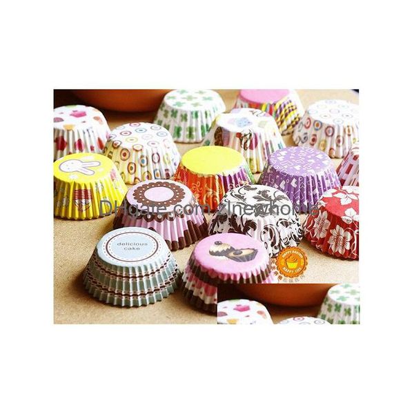 Cupcake Bomboniera Baby Shower Festa di compleanno Carta da forno Tazze Fodere Astucci per muffin Drop Delivery Casa Giardino Cucina Sala da pranzo Bar B Dhp5L