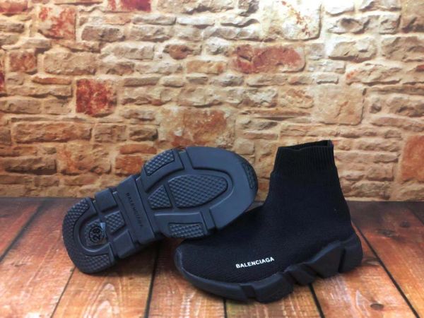 Crianças sapatos designer de alta velocidade preta tênis meninas bebê criança treinadores juventude criança bebês meia sapato crianças meninos correndo tênis 25-35 26