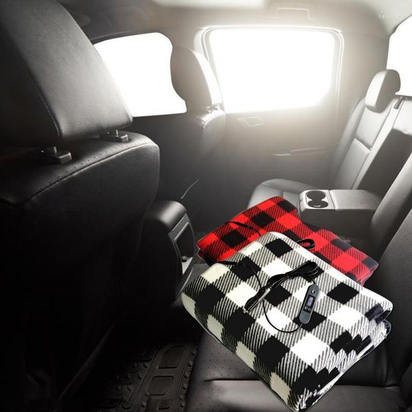 Внутренние аксессуары электрическое одеяло для автомобиля 12 В комфорт теплое путешествие с 4 температными уровнями перегрев термический