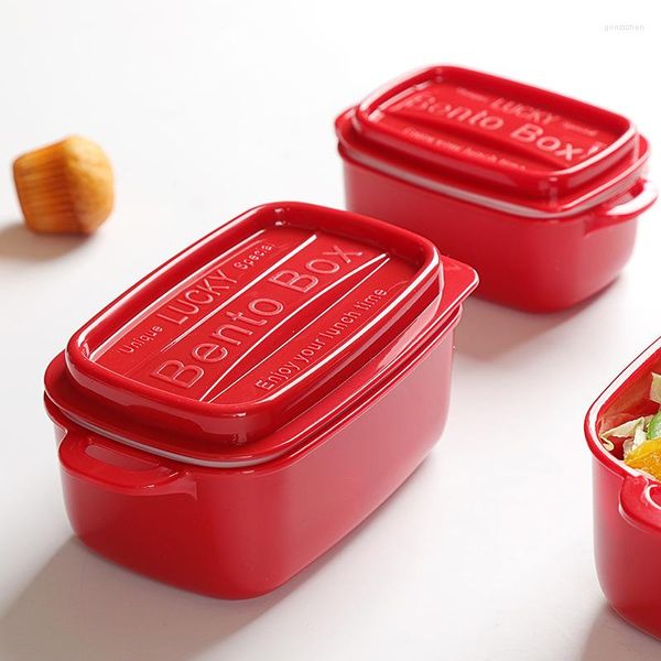 Учебные посуды наборы пластиковых ланч -бокс -отсеки для Microwae Bento Lunchbox Childing Kid School Outdoor Camping Container