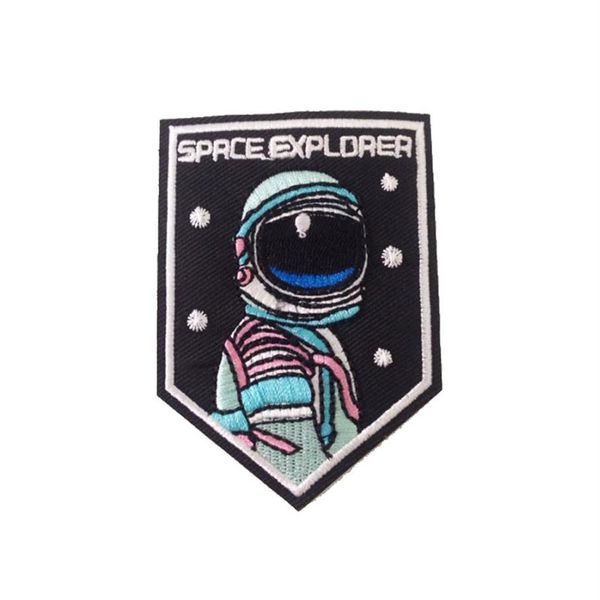 Remendo roupas adesivos vestuário vestuário acessórios para SPACE EXPLORER crachá ferro em remendos bordado apliques costura3064