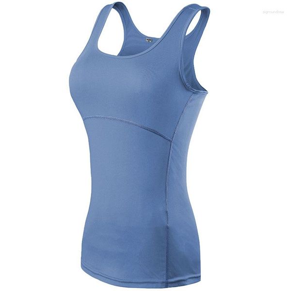 Camicie attive Compressione Yoga Sport femminili Abbigliamento da palestra Jogger Collant da jogging Donna Canotta da allenamento Academia Canotta Abbigliamento