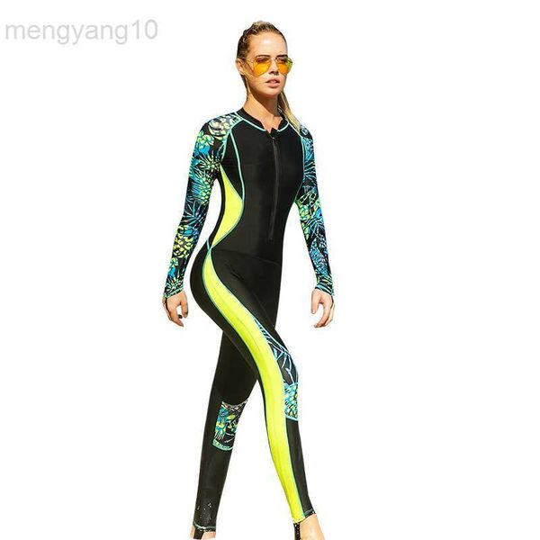 Wetsuits Drysuits Sbart Women Lycra Wetsuit One Piece Surfing Spearfishing Swimsuits Macacão Acolchoado Scuba Diving Triathlon Wet Suit HKD230704