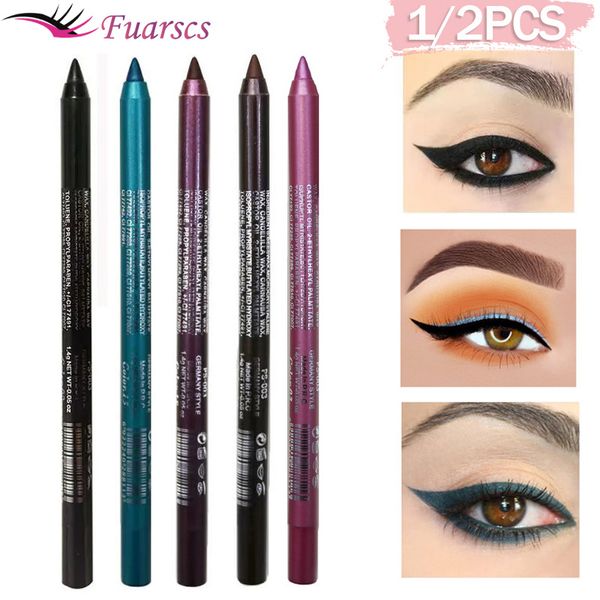 Eye ShadowLiner Combinazione 6 colori Matita per eyeliner a lunga durata Pigmento impermeabile Penna per eyeliner marrone verde Trucco per donna Cosmetici 230703