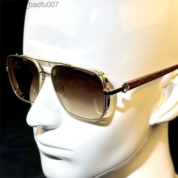 Sonnenbrillen Sonnenbrillen Holz Quadratische Sonnenbrillen Für Männer Vintage Sonnenbrillen Frauen Luxus Steampunk Retro Log Mode Brillen Shades Gafas De Sol Lentes Z230704