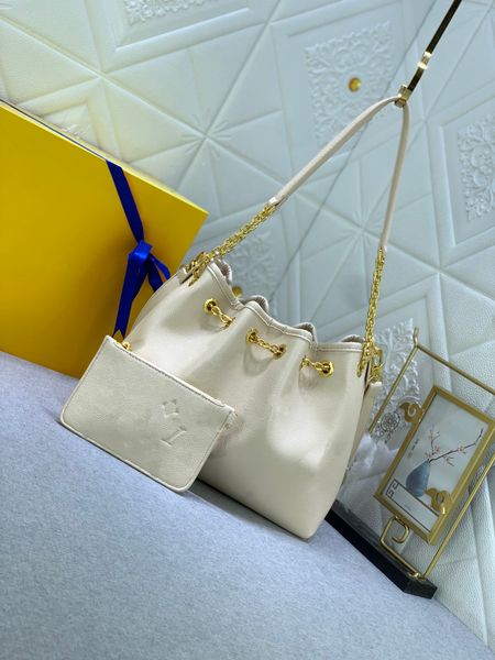 AAAA 2023 Summer Grade Damen-Designertasche, Sommergurt-Kordelzugtasche mit abnehmbarer Reißverschlusstasche, geprägte Handtasche, schrittweise Umhängetasche, Umhängetasche 46492