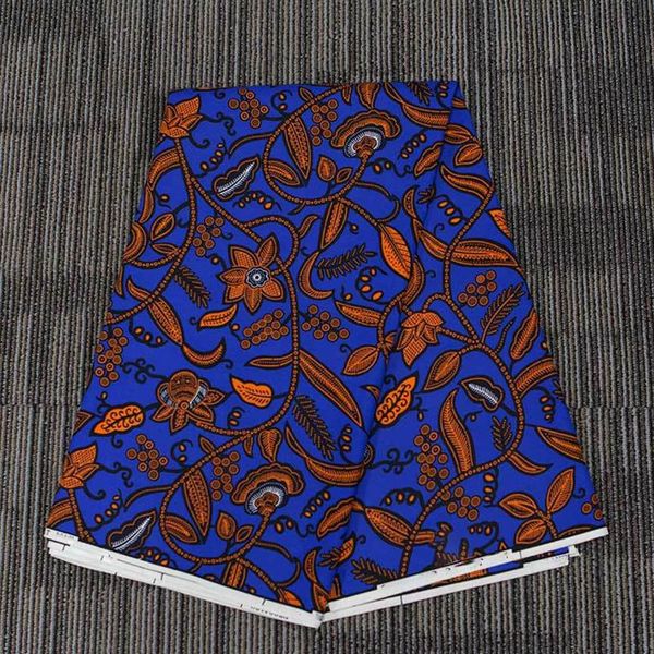 Ankara African Prints Batik Echtwachsstoff Afrika Nähen Hochzeitskleid Material Polyester Hohe Qualität 3 Yards310i