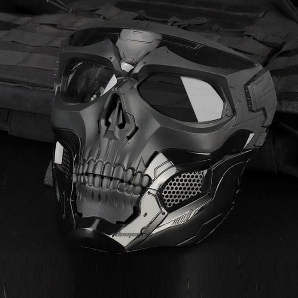 Велосипедные шапки маски Skull Horror Mask Mask Off Road Motorcycle Goggles Sports Riding Open Cool с 230704