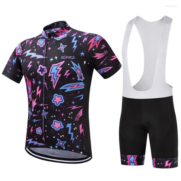 Set da corsa 2023 Maglia da ciclismo della squadra di marca Set di abbigliamento Traspirante Ropa Ciclismo Maglie da bici Ciclo con pantaloncini con imbottitura 9D Pantaloni