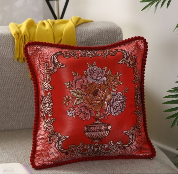 Avrupa lüks yastık kapağı yastık kılıfı ev tekstilleri sargılı yastık Avrupa stil dekoratif atış yastık sandalye koltuğu