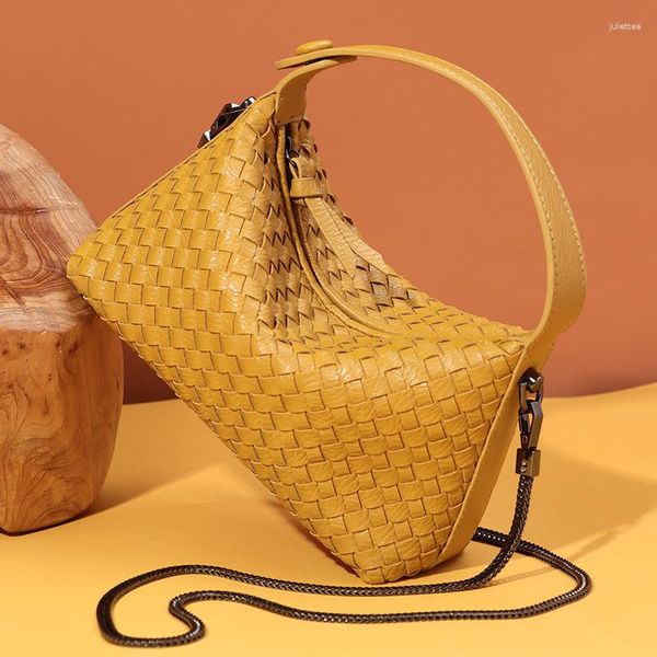 Bolsas de noite Bolsa feminina feita à mão Fresca e doce Lancheira portátil Tendência da moda Versátil Um ombro tiracolo