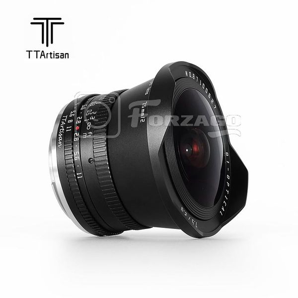 Filtros Ttartisan 7,5 mm f2 APSC FISHEYE Lens Manual Focus para Canon M Nikon Z Leica L Sony e Fuji X Black