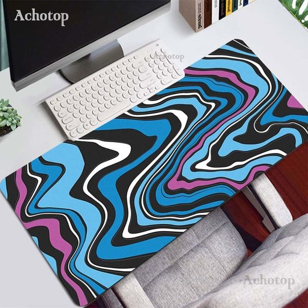 Almofadas de mouse Descansos de pulso Strata Liquid Computer Mouse Pad Gaming Mousepad Abstract Large 900x400 MouseMat Gamer XXL Mause Carpet PC Desk Mat teclado Pad 230704