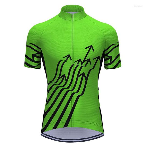 Giacche da corsa Manica corta Abbigliamento sportivo personalizzato Stampa sublimata digitale Abbigliamento da bicicletta Camicie Maglia da ciclismo Abbigliamento da equitazione Asciugatura rapida