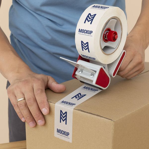Adesivi adesivi Stampa personalizzata Nastro adesivo trasparente con slogan pubblicitario del marchio personale per la protezione del pacchetto di sigillatura della scatola di cartone 230703