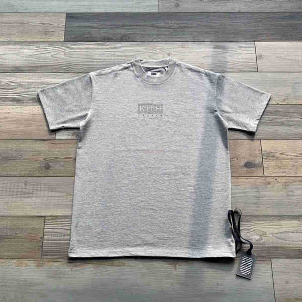 Designer Fashion Abbigliamento Tees Magliette Grigio Style New Good Kith 2023 New Floor Plan Coppia Tshirt a maniche corte in cotone Streetwear Abbigliamento sportivo Top Rock Hip hop TShirt