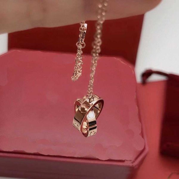 Роскошное модное ожерелье дизайнера вечеринки серебряные серебряные серебряные кольца с бриллиантовыми подвесками из розового золота ожерелья для модного платья Длинная цепь